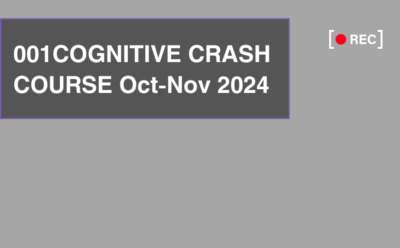 001 COGNITIVE – CRASH COURSE Oct-Nov 2024